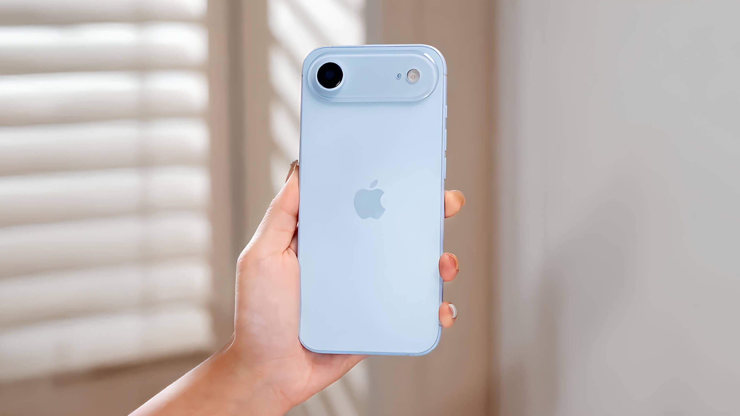iPhone 17 Air в голубой расцветке показали на видео
