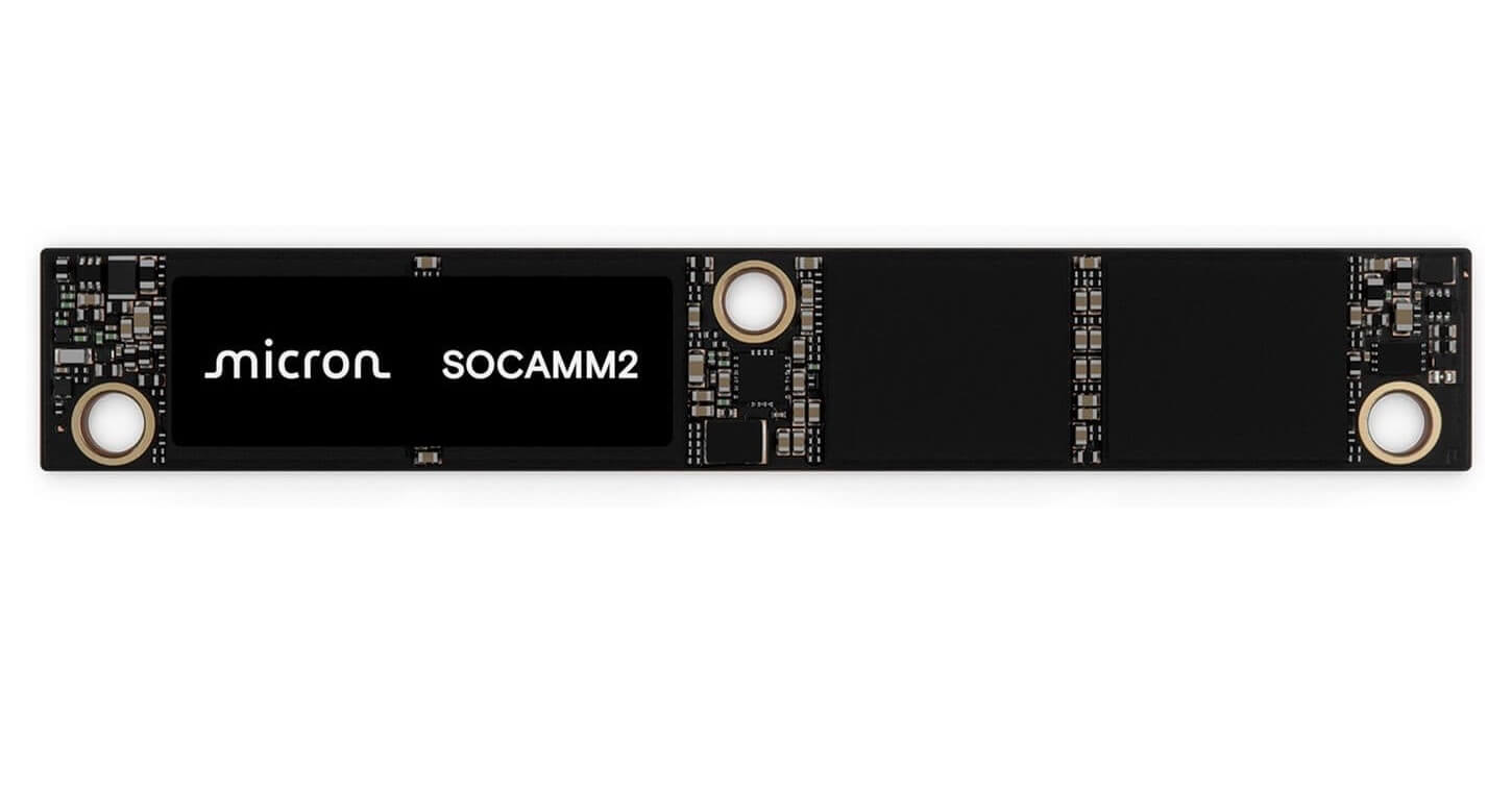 Micron показала компактный модуль DDR5 SOCAMM2 объёмом 192 ГБ