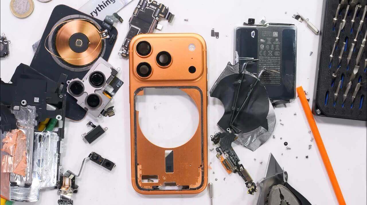 Разборка iPhone 17 Pro показала новую систему охлаждения и простую замену АКБ
