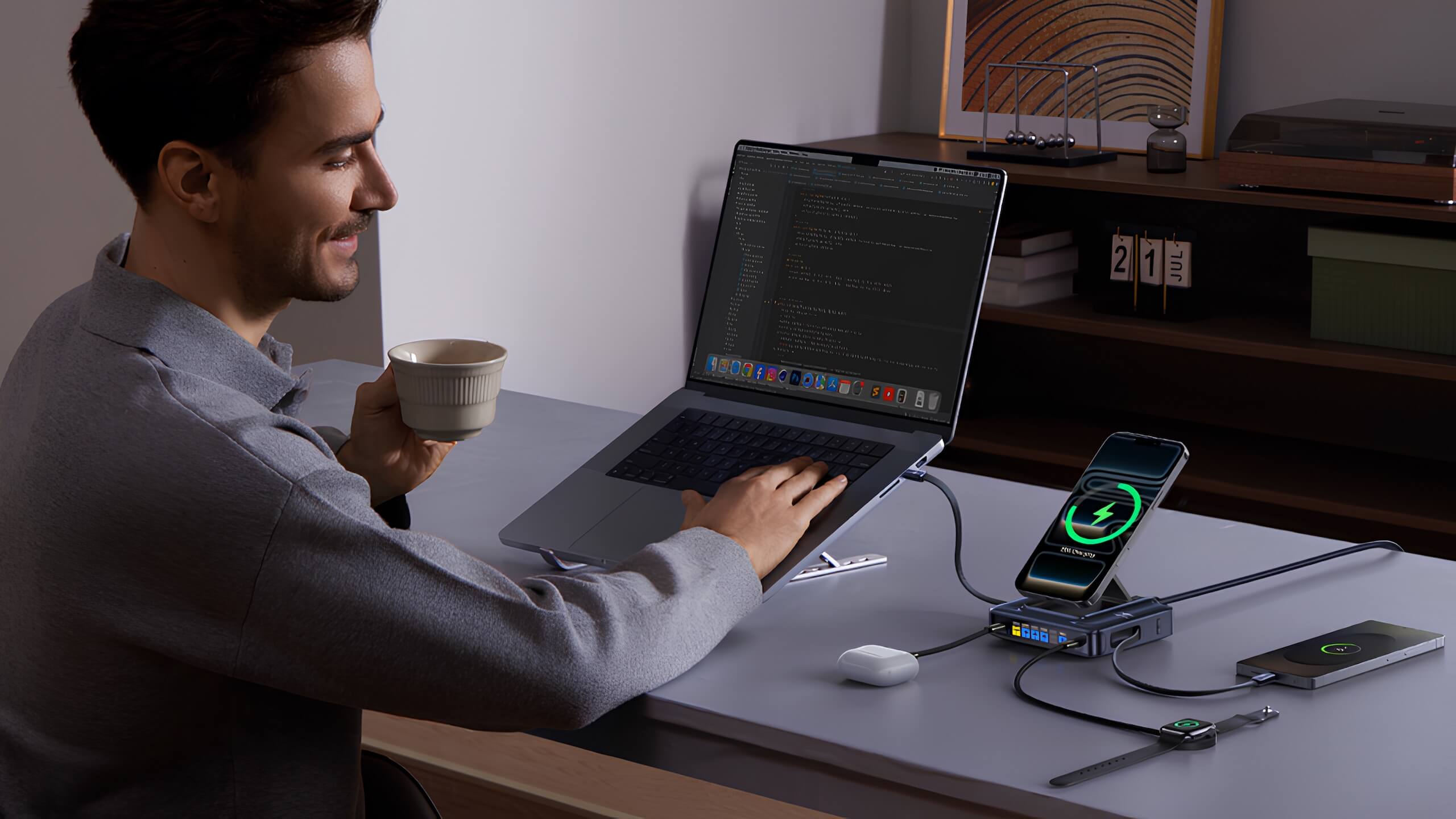 Baseus выпустила Nomos NH21 – зарядную станцию «6 в 1» на 245 Вт