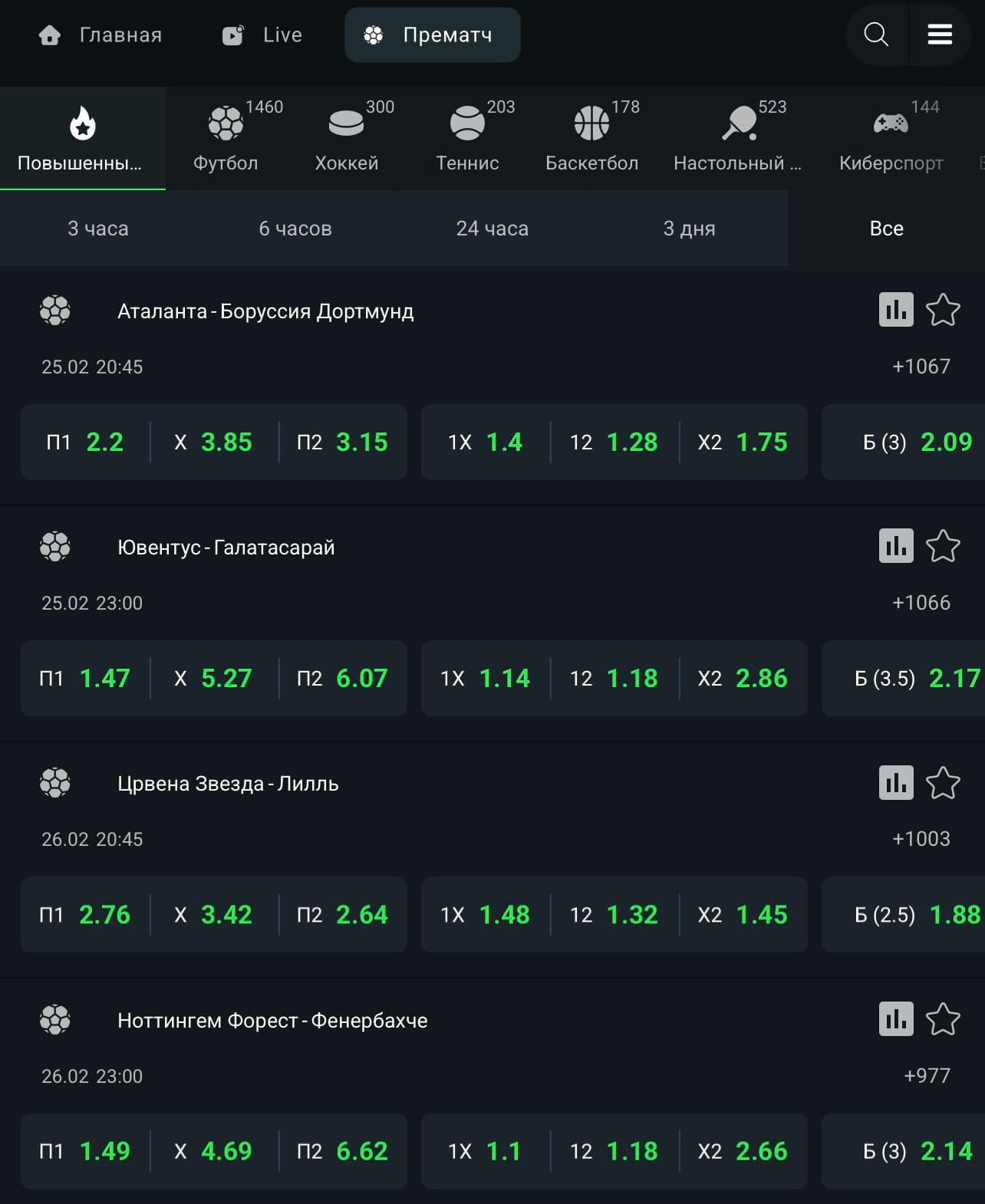 Betera: результаты, статистика и трансляции Betera: результаты, статистика и трансляции