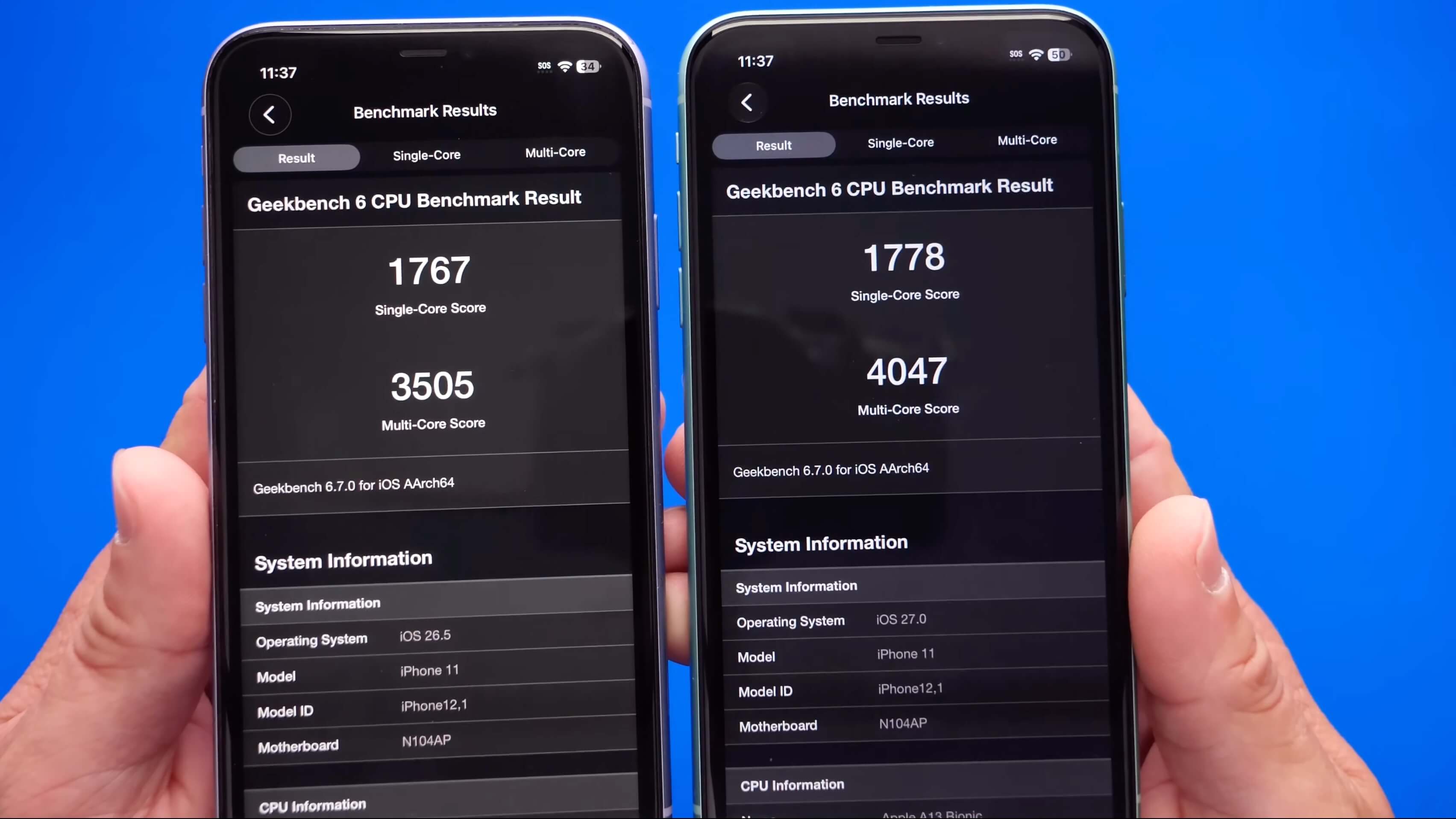 iOS 26 vs iOS 27