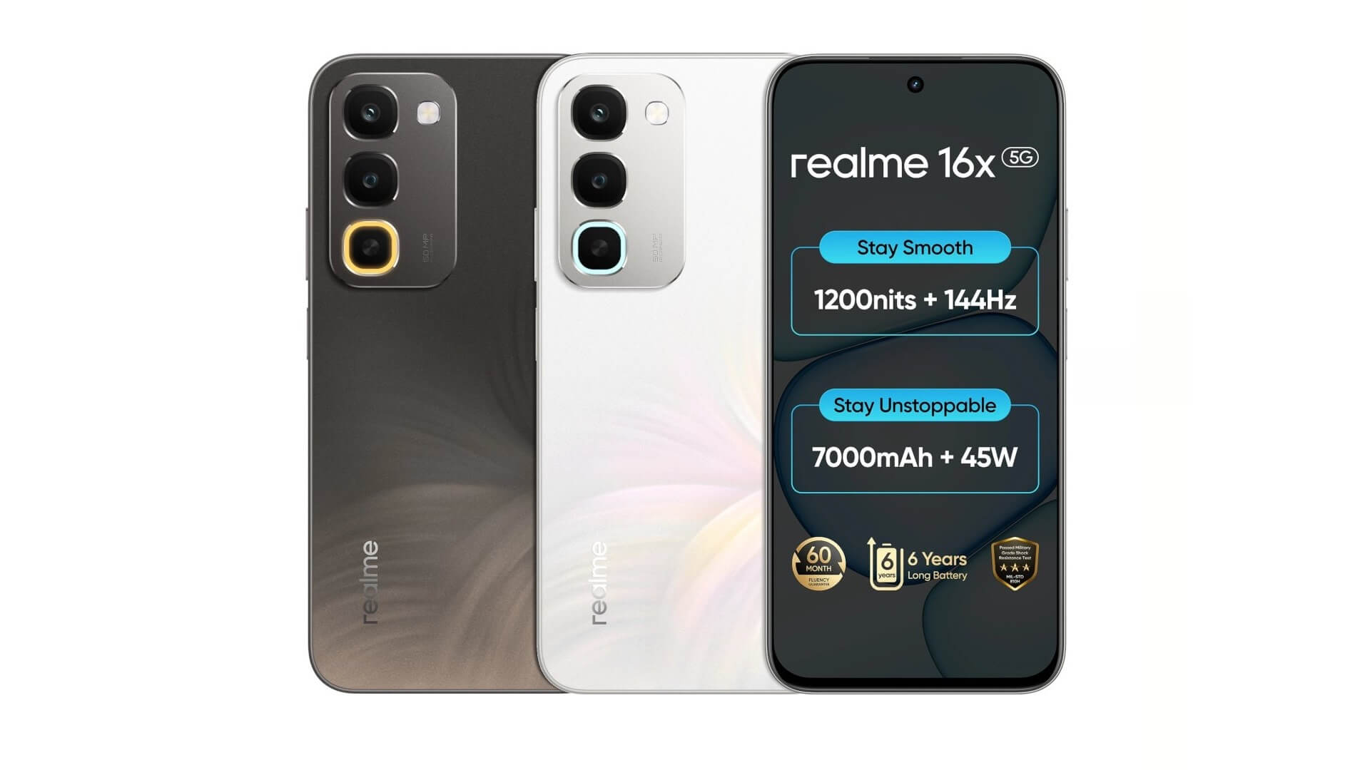 Представлен Realme 16x – тонкий корпус, экран 144 Гц и АКБ на 7000 мА·ч