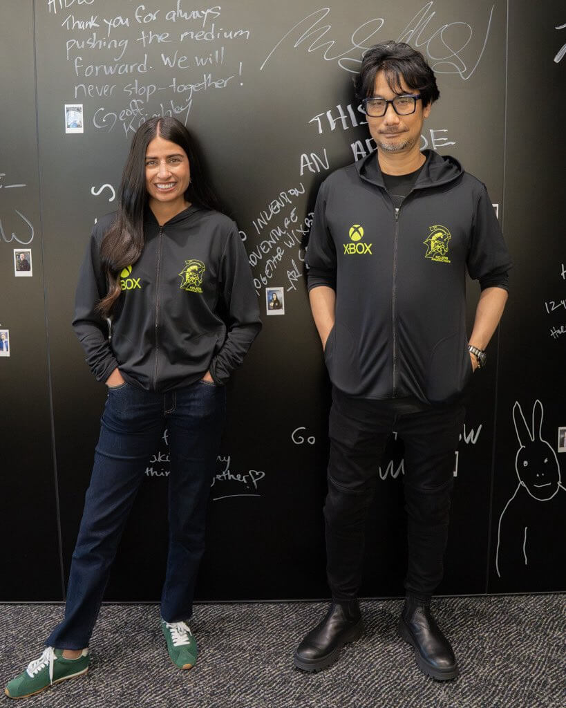 Hideo Kojima und Asha Sharma