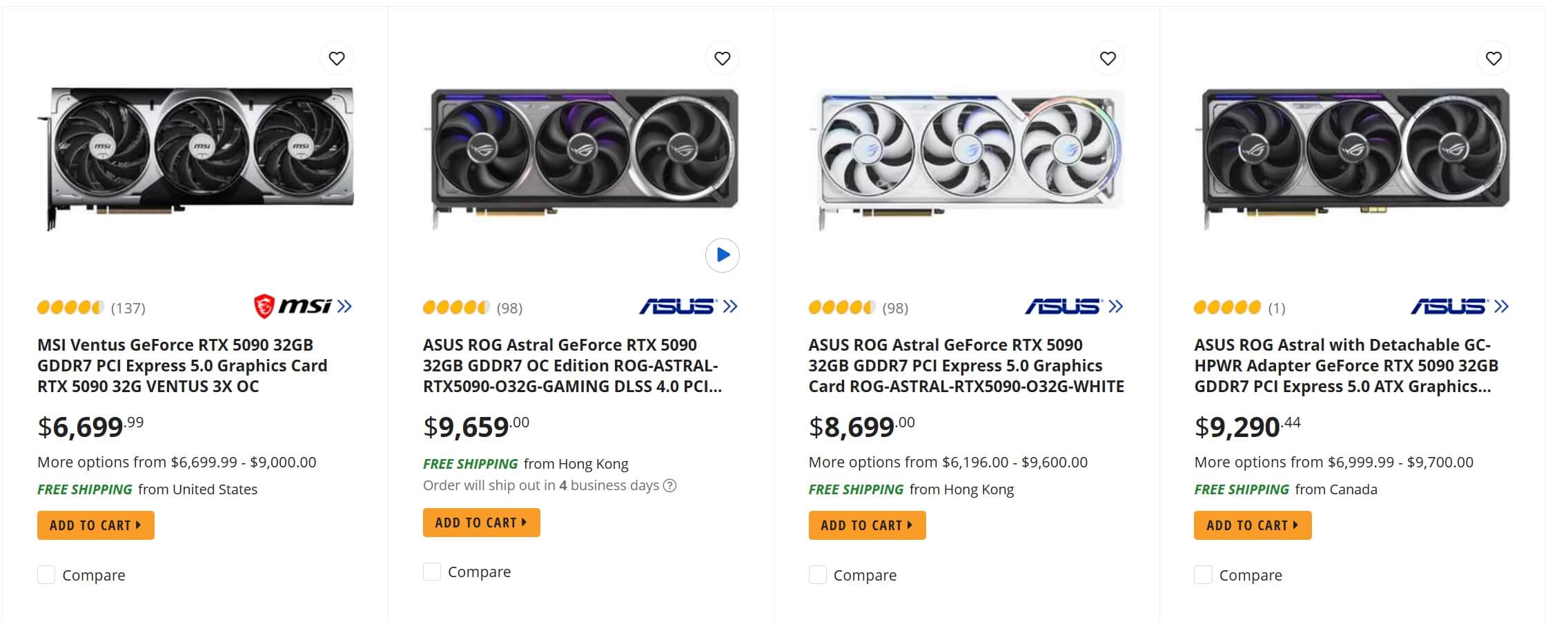 NVIDIA GeForce RTX 5090 verschwindet aus den Geschäften. NVIDIA GeForce RTX 5090 verschwindet aus den Geschäften.