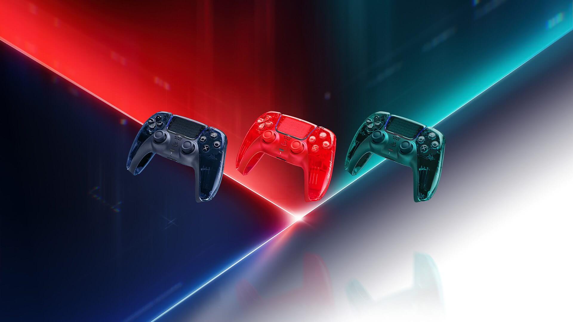 Sony présente des manettes DualSense transparentes
