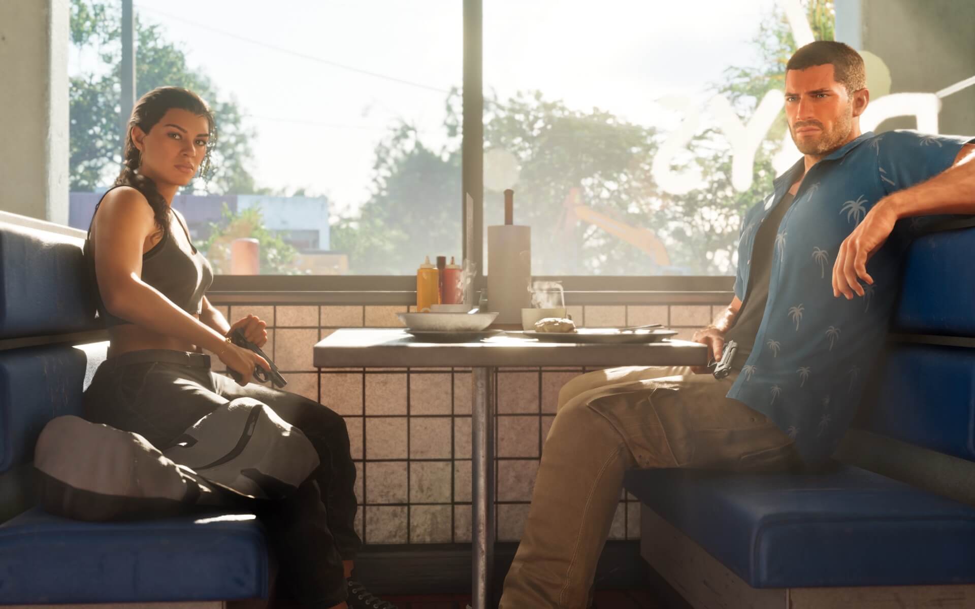 Nuovi screenshot di GTA 6 mostrano Jason e Lusia in vacanza